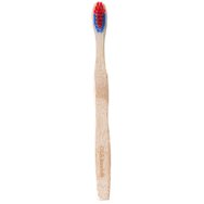OLABamboo Kids Toothbrush Soft 1 Парче - Червено / Синьо - Мека детска четка за зъби от 100% бамбук