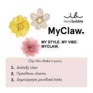 Invisibobble Clipstar My Claw Charm Set Hothouse Florals Charms с флорални дизайни за уникален стил на косата 1 брой