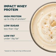 My Protein Impact Whey Protein Хранителна добавка суроватъчен протеин на прах с високо съдържание за оформяне, растеж и поддържане на мускулите с мек шоколадов вкус 1kg - Smooth Chocolate