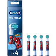 Oral-B Kids Spiderman Value Pack Extra Soft Electric Toothbrush Replacement 4 броя - Резервни части Електрическа детска четка за зъби Spiderman Movie резервни части Oral-B Kids Spiderman Value Pack Extra Soft Electric Toothbrush Replacement 4 броя - Резервни части Електрическа детска четка за зъби Spiderman Movie резервни части