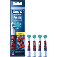 Oral-B Kids Spiderman Value Pack Extra Soft Electric Toothbrush Replacement 4 броя Oral-B Kids Spiderman Value Pack Extra Soft Electric Toothbrush Replacement 4 броя