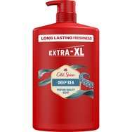 Old Spice Deep Sea 3 in 1 Shower Gel & Shampoo 1L - Мъжки Душ Гел - Шампоан с Дълготраен Аромат на Морски Бриз с Цъфтящи Цветя & Цитрус, с Помпа Old Spice Deep Sea 3 in 1 Shower Gel & Shampoo 1L - Мъжки Душ Гел - Шампоан с Дълготраен Аромат на Морски Бриз с Цъфтящи Цветя & Цитрус, с Помпа