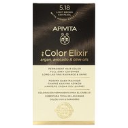 Apivita My Color Elixir Permanent Hair Color 1 Брой - 5.18 Светлокафяв