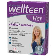 Vitabiotics Wellteen Her 30tabs - Мултивитаминна хранителна добавка за момичета от 13 до 19 години Vitabiotics Wellteen Her 30tabs - Мултивитаминна хранителна добавка за момичета от 13 до 19 години