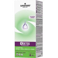 Superfoods Slimdetox 300ml - Хранителна добавка от билкови екстракти за детоксикация и контрол на теглото с вкус на горски плодове и ягоди