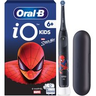 Oral-B iO Kids Spiderman 6+ Electric Toothbrush Електрическа четка за зъби с 3 режима на миене и 2-минутен музикален таймер за деца над 6 години, и калъф за пътуване, 1 брой
