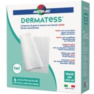 Master Aid Dermatess Gauze 4 броя - 10x10cm - Стерилни, хипоалергенни, незалепващи марли за многократна употреба