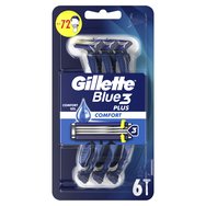 Gillette Blue 3 Plus Comfort Disposable Razors 6 бр